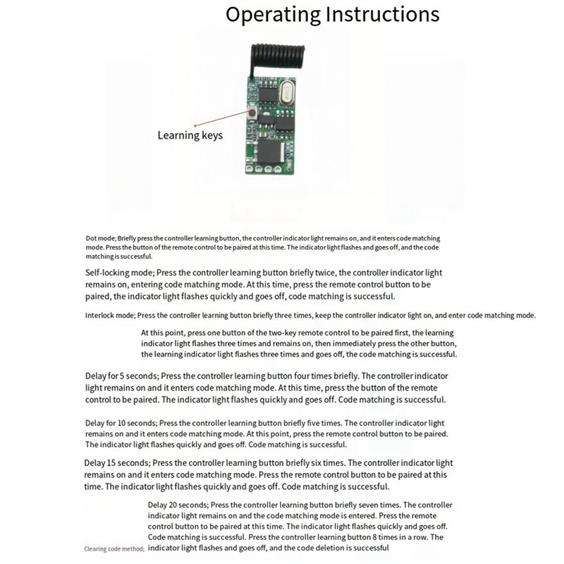 Y45A-For RF Switch Controller+ - đánh giá và giá 433Mhz Receiver Module